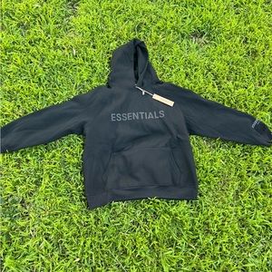Black Essentials Hoodie